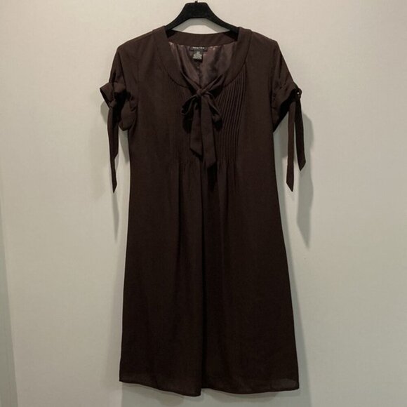 SPENSE Brown Short Sleeve Dress 8 medium - Picture 4 of 13